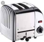 RRP £100 Dualit Stainless Steel 2 Slice Toaster