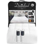 RRP £125 Bagged Dreamland Super King Dual 200X180Cm 200 Thread Count Cotton Heated Mattress Protecto