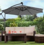 RRP £150 Boxed Freeport Park Blevins 2.7M Cantilever Parasol