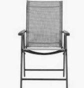 RRP £150 Boxed Dakota Fields Aramakt Folding Garden Dining Chair