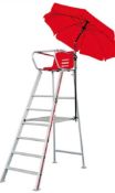 RRP £800 Sourced From Birmingham Commonwealth Games 2022 Umpire Sitting Chair With Parasol/Raincover