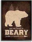 RRP £100 The Stuppell Home Decor Collection You Are Loved Beary Much Wall Art