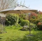 RRP £110 Boxed Freeport Park Channel 3M Cantilever Parasol