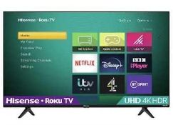 RRP £450 Boxed Hisense R50A7200Gtuk 50" 4K Hdr Smart Tv (Grade A-D)