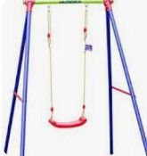 RRP £120 Boxed Hudora Single Swing Set