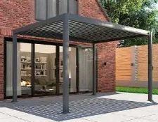 RRP £400 Boxed Kingstowne Aluminium Pergola