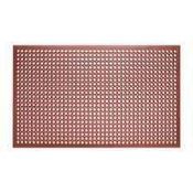 RRP £110 Boxed Jantex Rubber Grease-Resistant Anti Fatigue Mat In Red