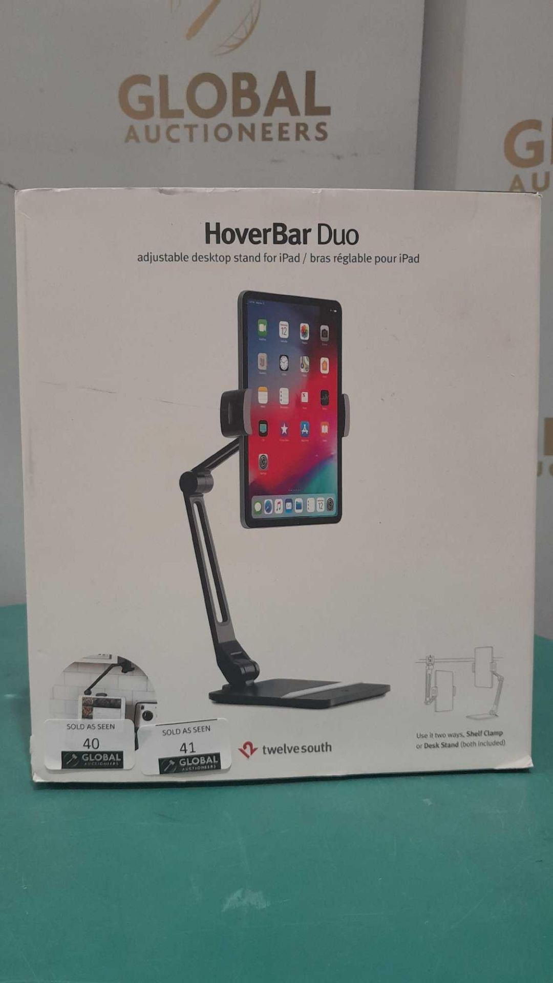 RRP £80 Boxed Twelve South Hoverbar Duo Adjustable Desktop Stand - Image 2 of 2