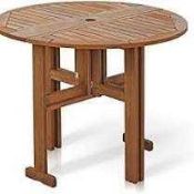 RRP £130 Boxed Furrino Round Garden Dining Table