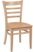 RRP £70 Boxed Home And Haus Solid Wood Dining Chair