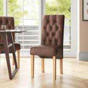 RRP £105 Boxed Hykkan Adrianna Upholstered Dining Chair