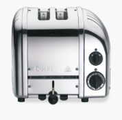RRP £155 Unboxed Dualit Stainless Steel 2 Slice Toaster