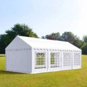 RRP £110 Boxed 9Mx3M Iron Party Outdoor Tent