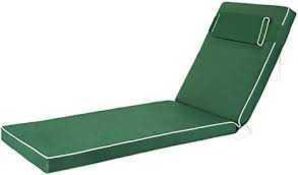 RRP £160 Bagged Green Garden Sun Lounger Cushion