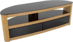 RRP £350 Boxed Avf Affinity Burghley Curved Tv Stand