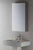 RRP £145 Boxed John Lewis Single Door Mirrored Side Cabinet