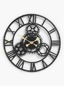 RRP £120 Boxed John Lewis Skeleton Wall Clock