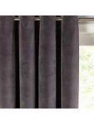 RRP £210 Bagged John Lewis Velvet Steel Eyelet Curtains