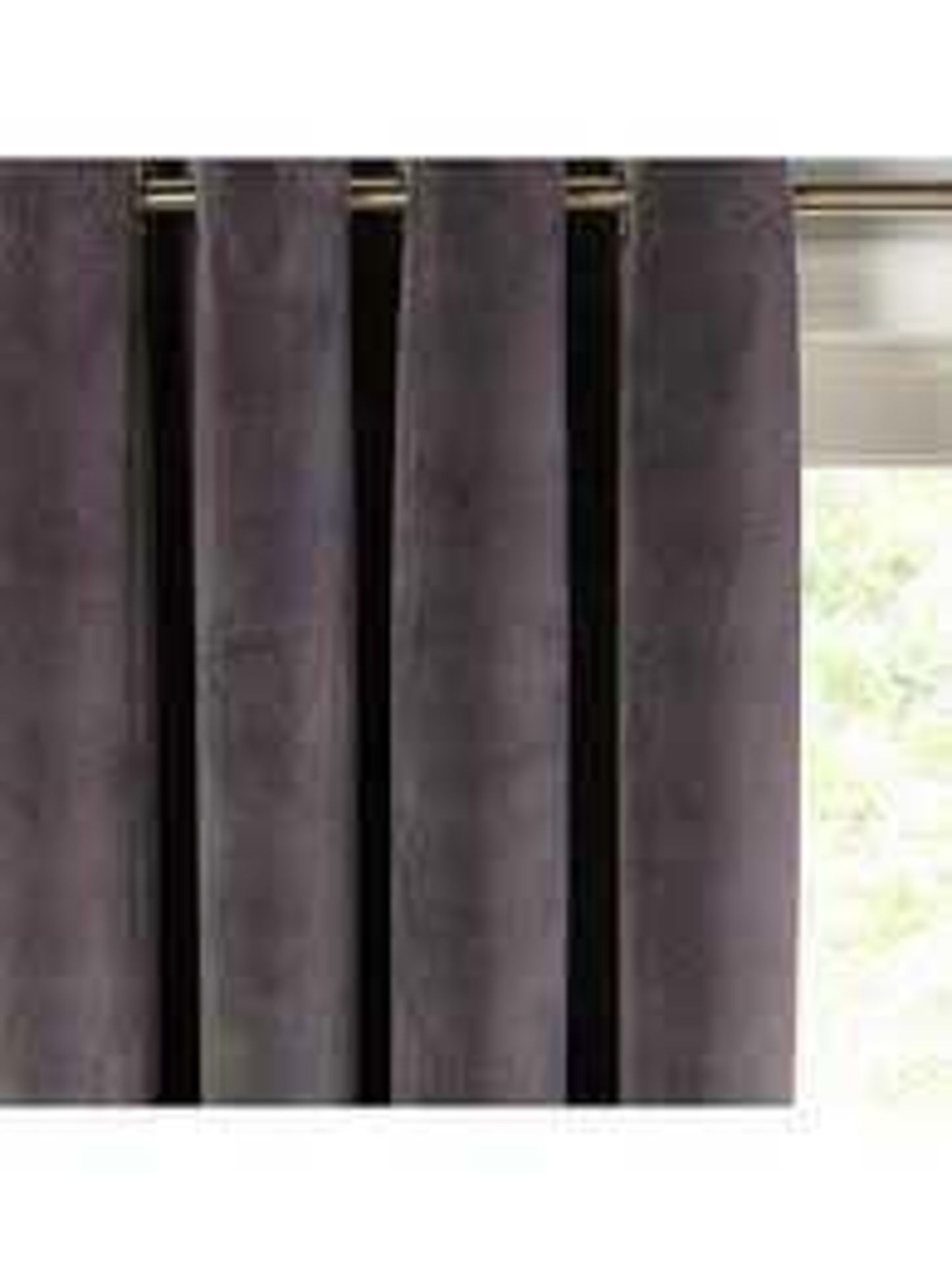 RRP £210 Bagged John Lewis Velvet Steel Eyelet Curtains