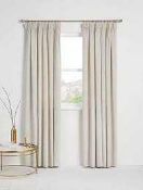 RRP £210 Bagged John Lewis Velvet Champagne Pencil Pleat Curtains