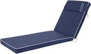 RRP £200 Bagged Blue Garden Sun Lounger Cushion
