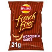 RRP £1060 Lot to contain Walkers French Fries Worchester Sauce Snacks, 21G (Case of 32)