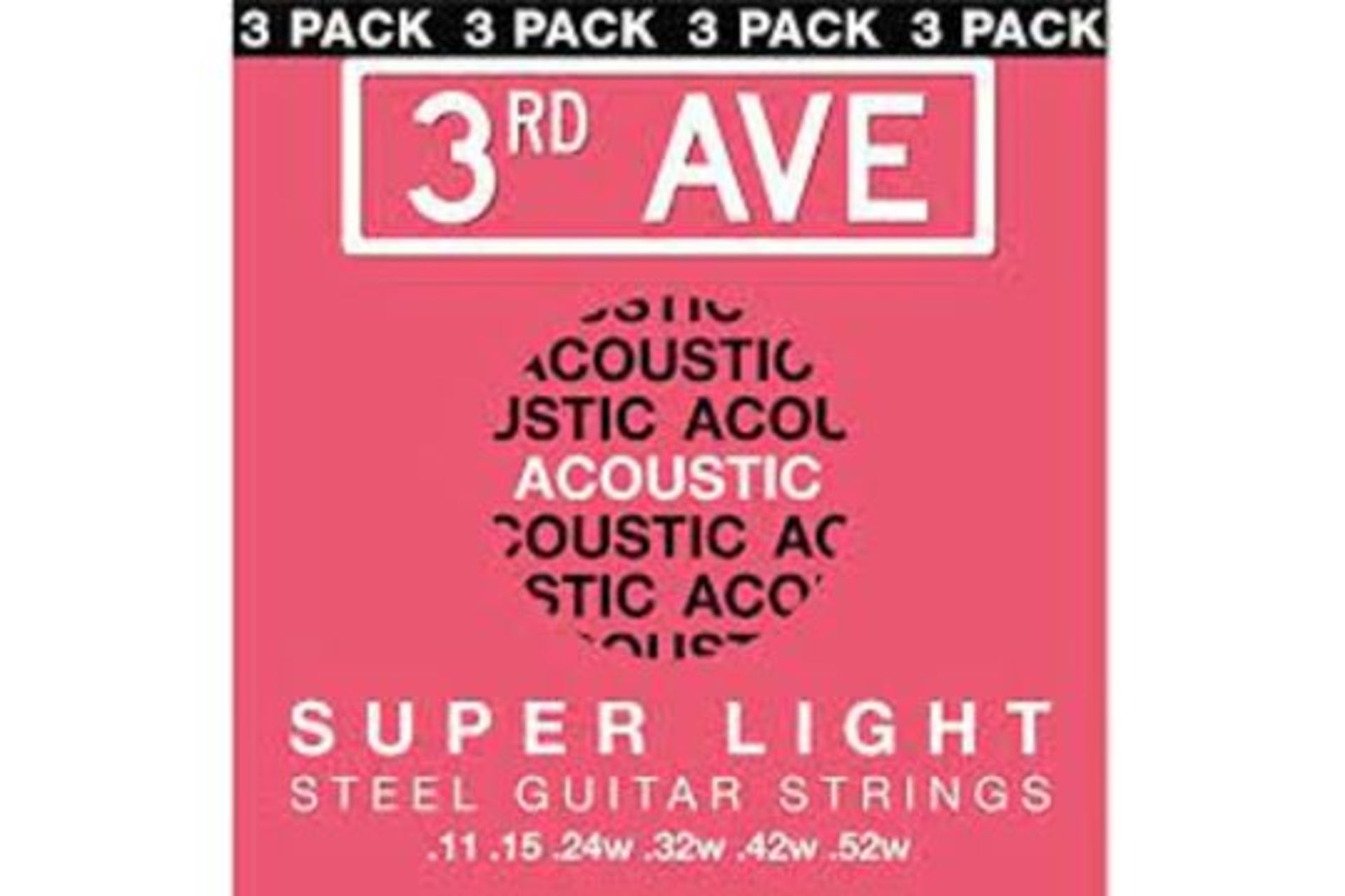 RRP £773 Lot To Contain 3Rd Avenue Super Light Phosphor Bronze Acoustic Guitar Strings 11-52 Amazon