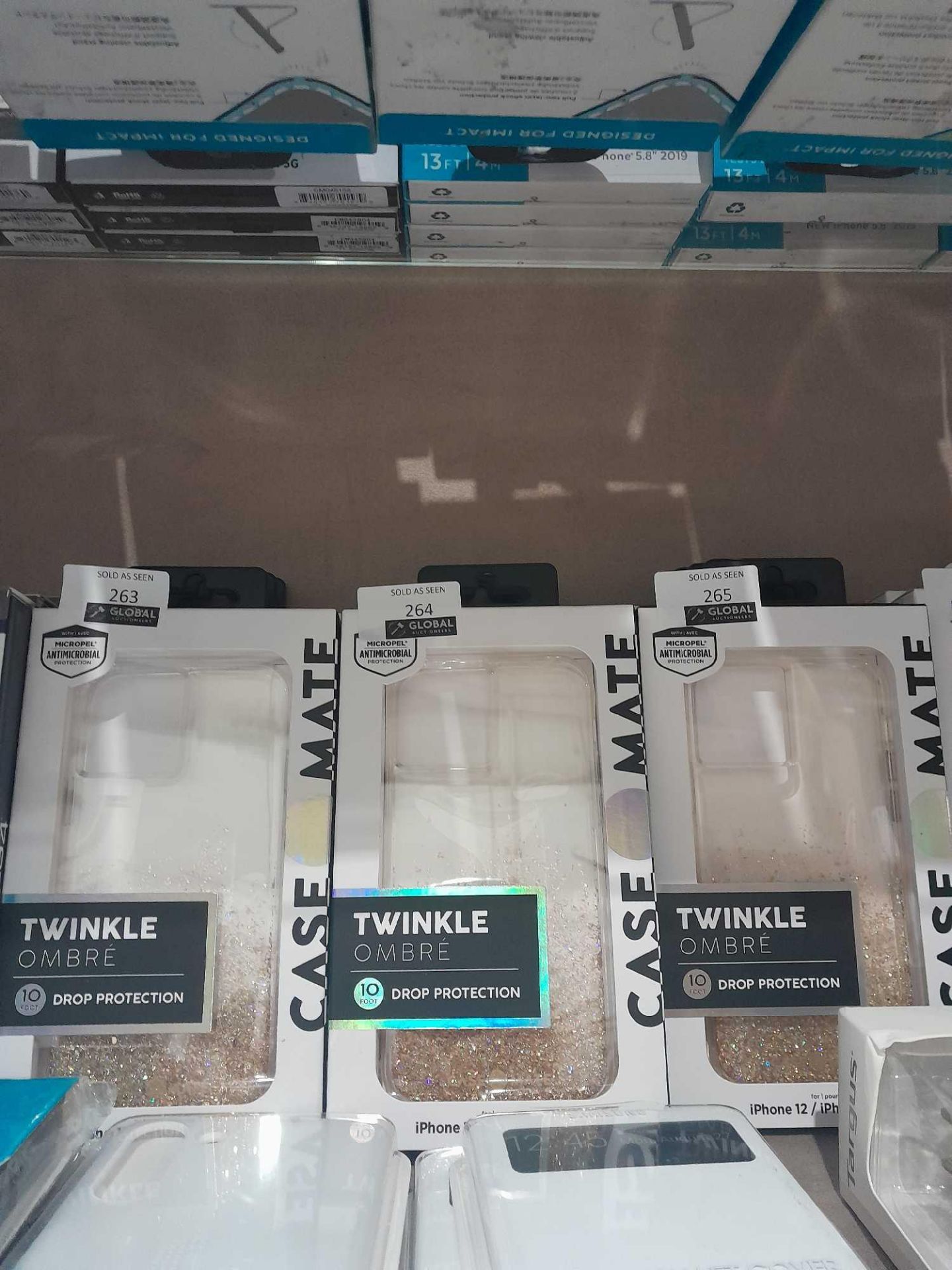 RRP £100 Lot To Contain 3 Boxed Brand New Twinkle Ombre 10Ft Drop Protection iPhone Cases - Image 2 of 2