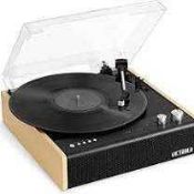 RRP £120 Boxed Victrola The Eastwood Collection Turntable