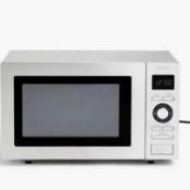 RRP £135 Unboxed John Lewis 25L Microwave Oven