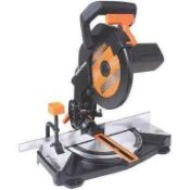 RRP £125 Boxed Evolution R210 210Mm Tct Multi Material Cutting Compound Mitre Saw