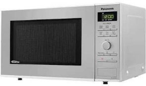 RRP £150 Unboxed Panasonic Nn-Sd27Hs Silver Microwave