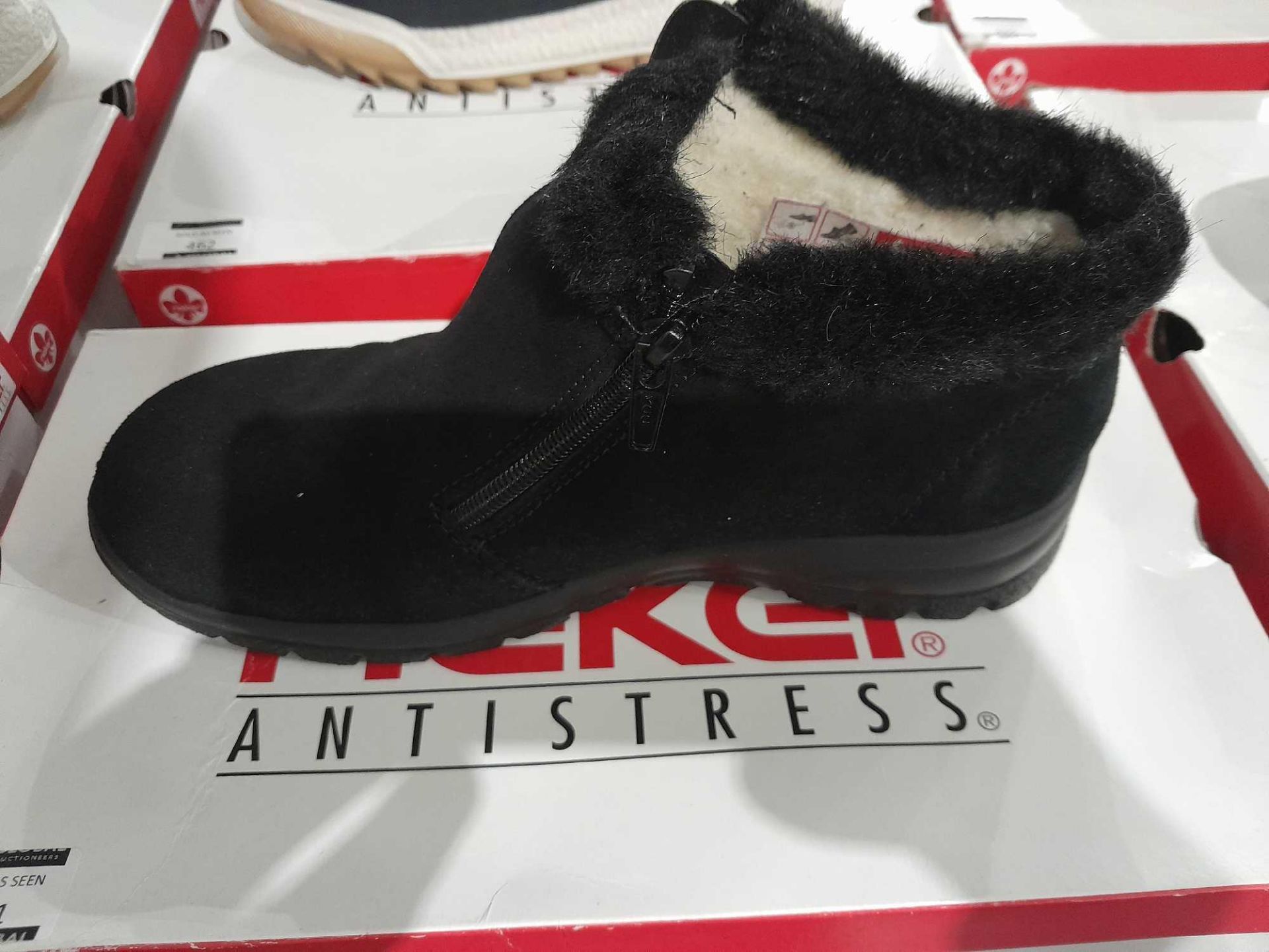 RRP £70 Boxed Rieker Br Ff Cuff Ankle Boots Uk Size 4