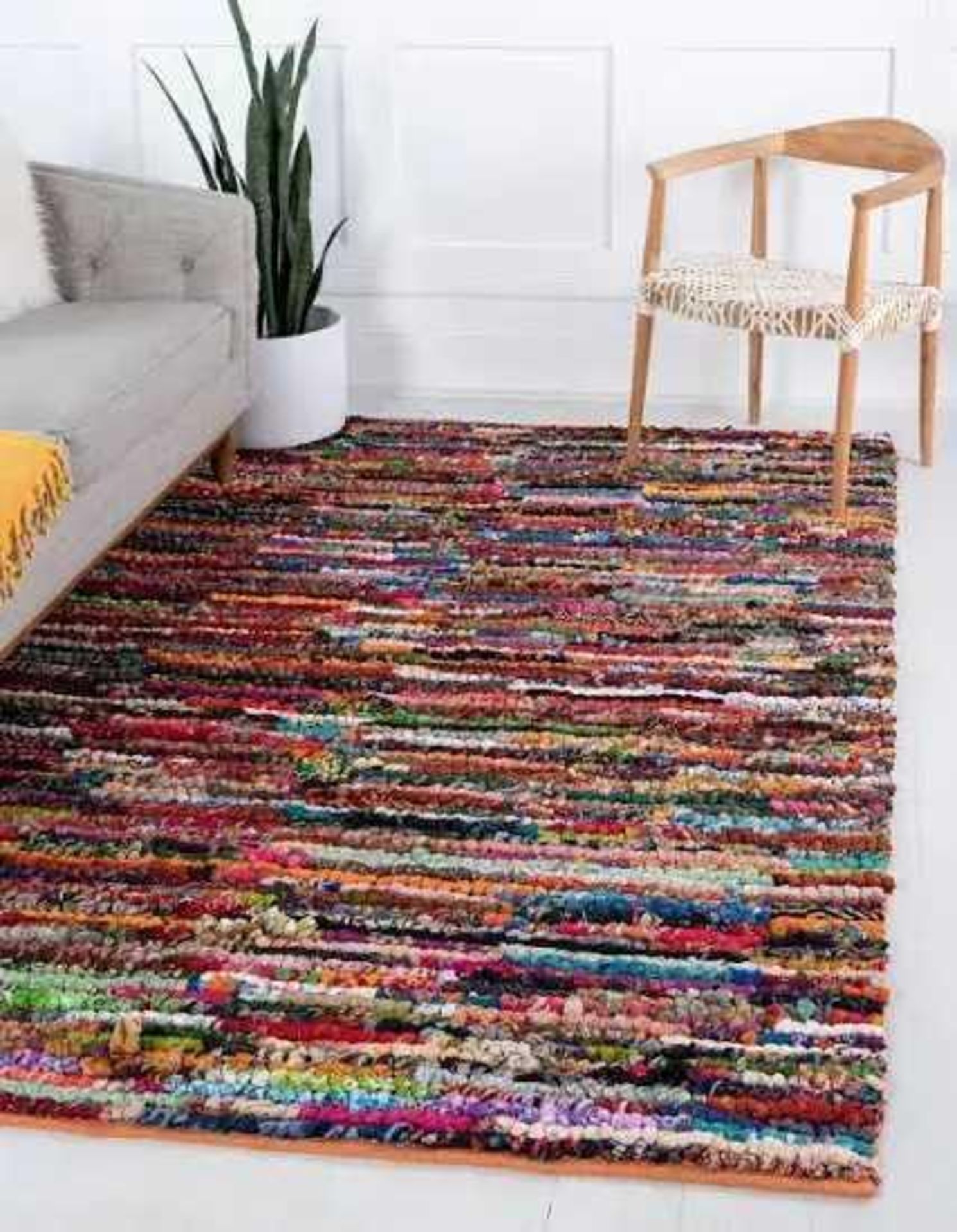 RRP £250 Nuloom Namad Multicolour Hand Braided Rugs