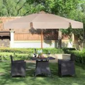 RRP £180 Bagged Donaldson 3M Traditional Fabric Parasol