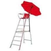 RRP £800 Sourced From Birmingham Commonwealth Games 2022 Umpire Sitting Chair With Parasol/Raincover