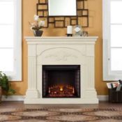 RRP £850 Boxed Marlow Home Marsily Electric Fire Suite