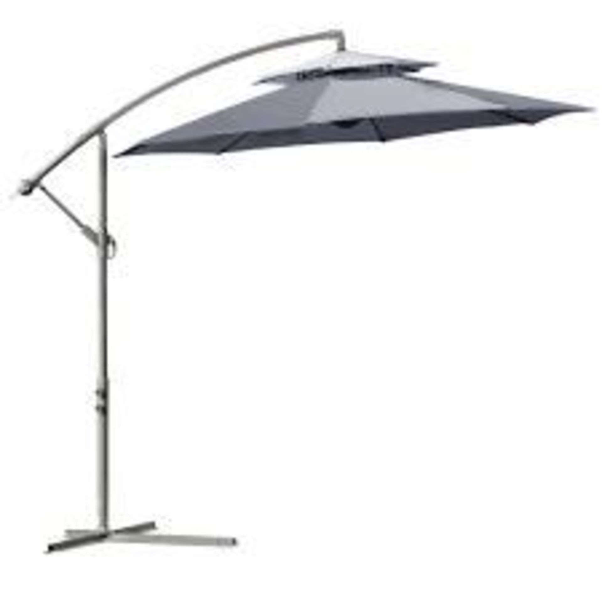 RRP £150 Boxed Free Post Park Parasol Crank Umbrella