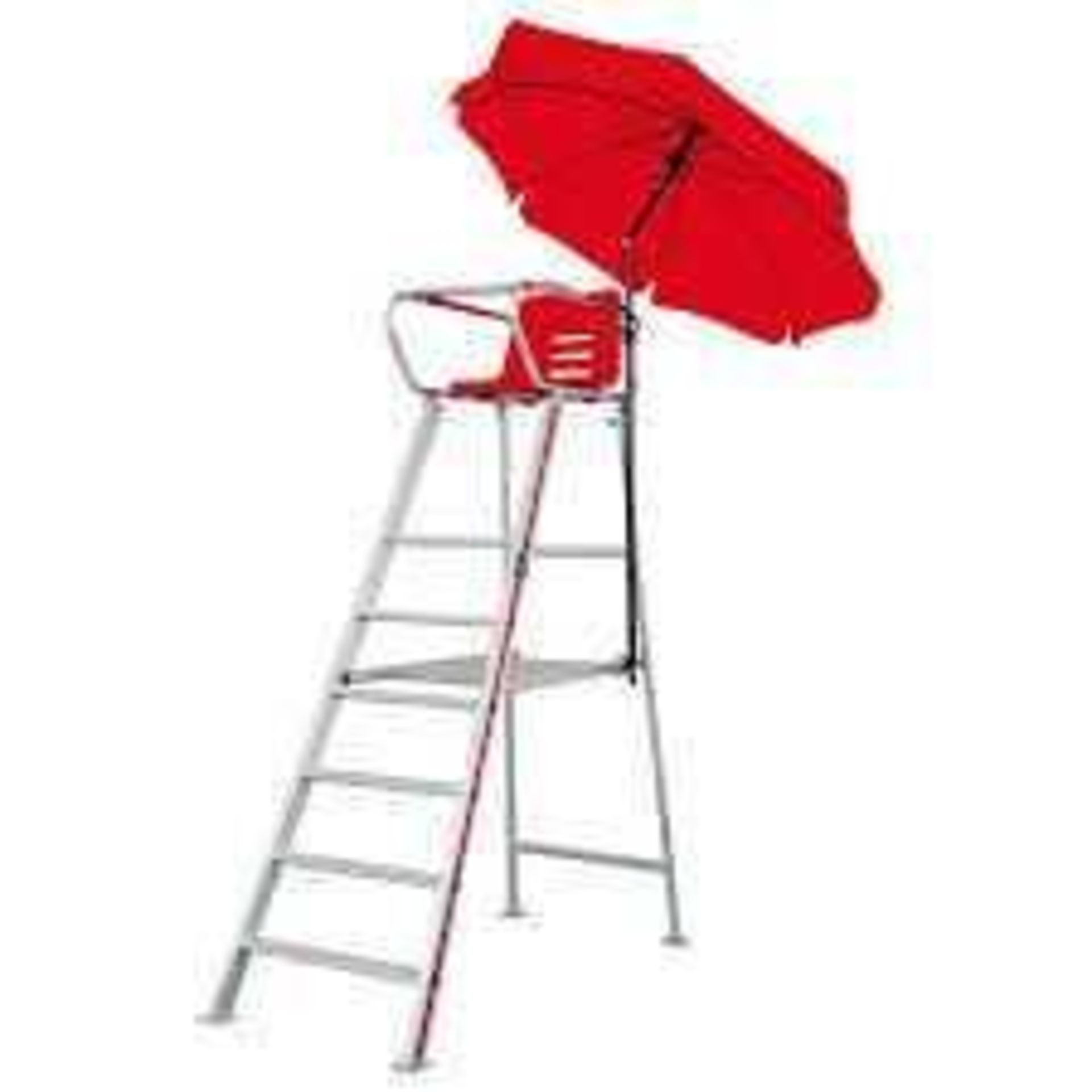 RRP £800 Sourced From Birmingham Commonwealth Games 2022 Umpire Sitting Chair With Parasol/Raincover