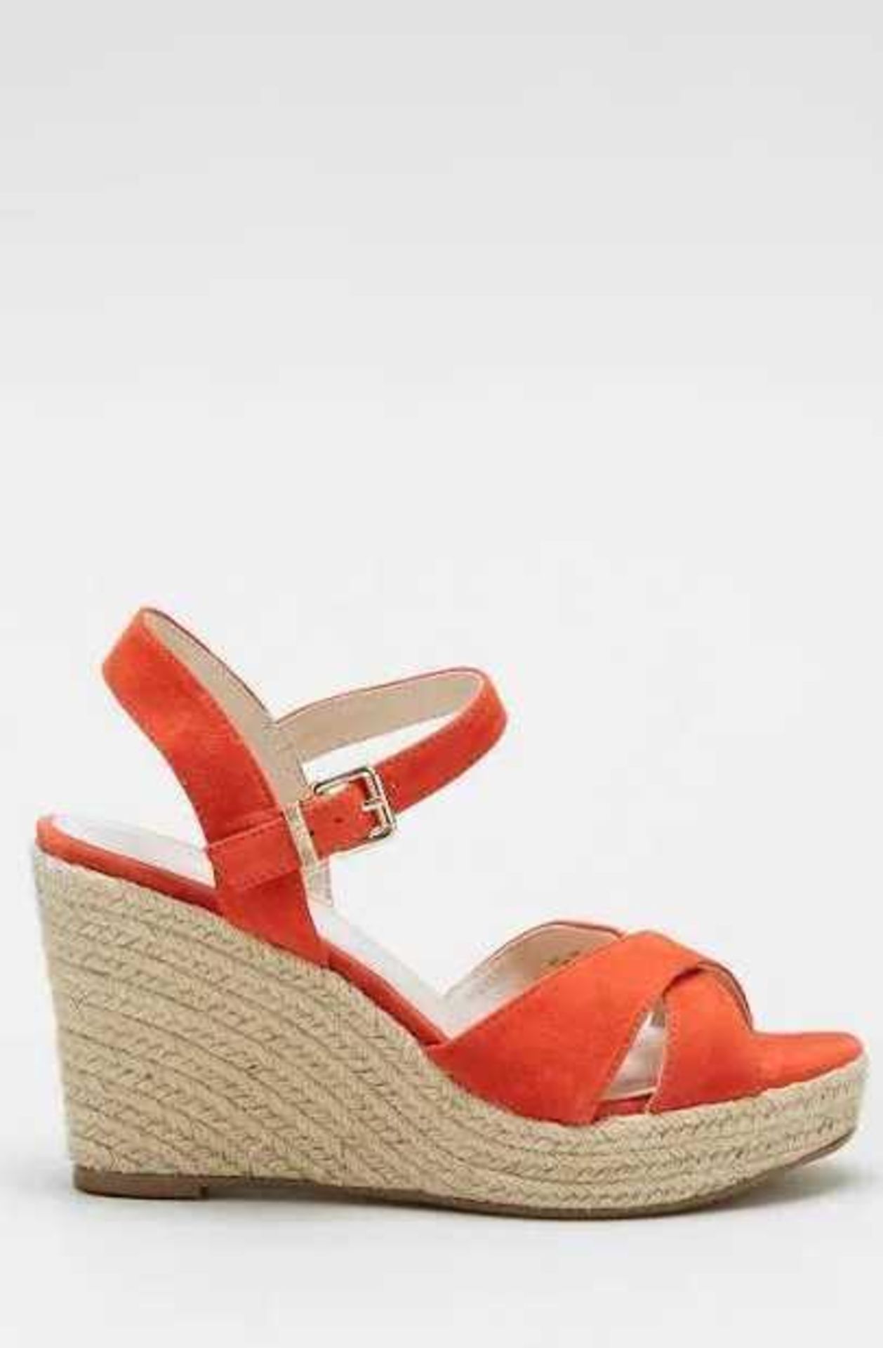 RRP £100 Boxed Ruth Langsford Wedge Sandals Red Uk Size 4