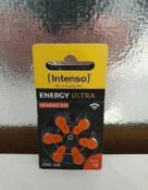 RRP £200 Box To Contain 49 Brand New Packs Of 6 Intenso Energy Ultra Size 13 Hearing Aid Batteries
