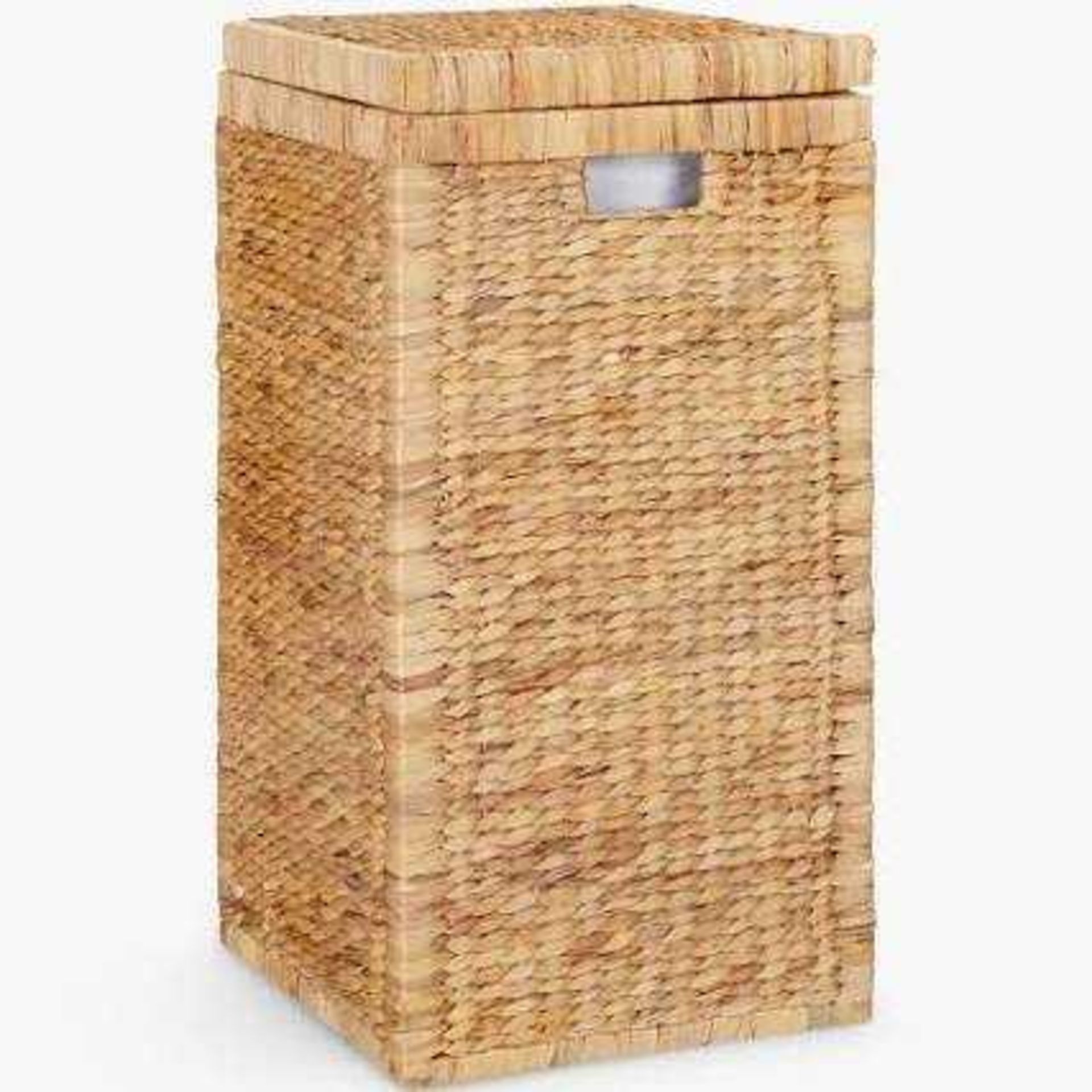 RRP £120 Lot To Contain 2 Boxed John Lewis Natural Water Hyacinth Laundry Baskets (2327901) (246437