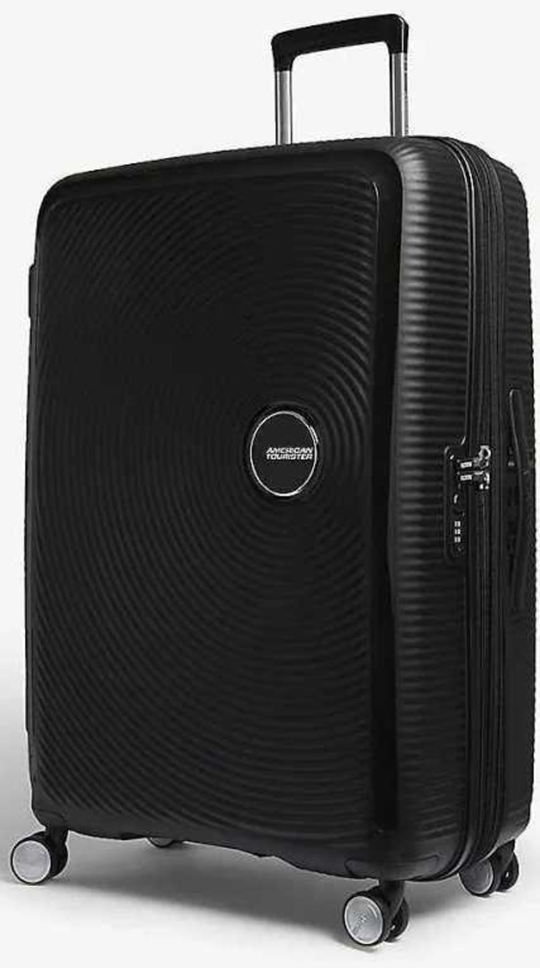 RRP £160 American Tourister 4 Wheel Spin Black Travel Suitcase