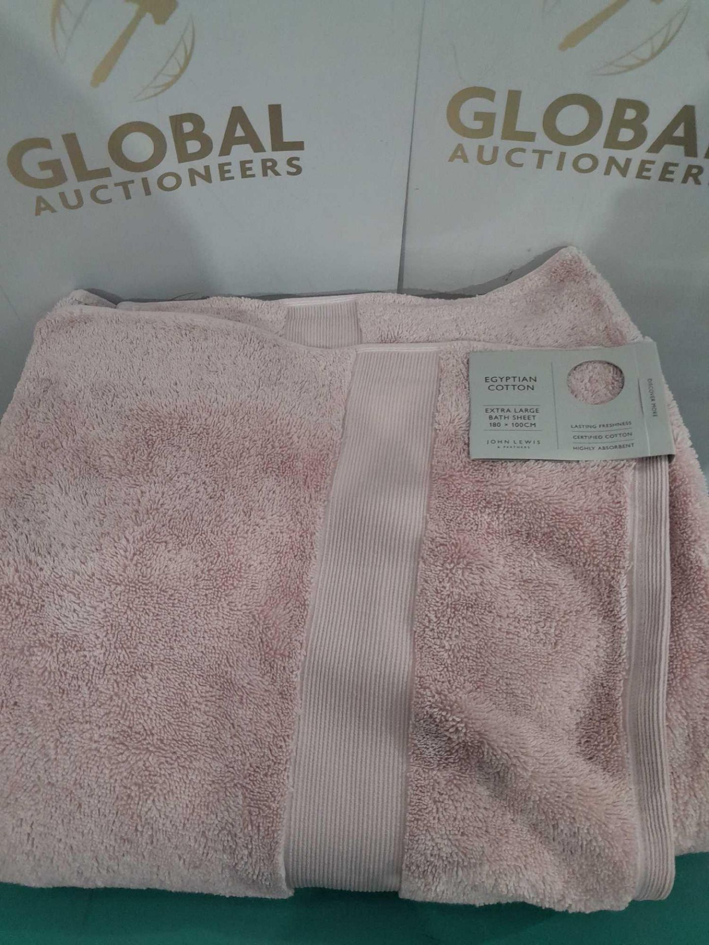 RRP £120 Box To Contain John Lewis Pink Bath Towels - Image 2 of 2