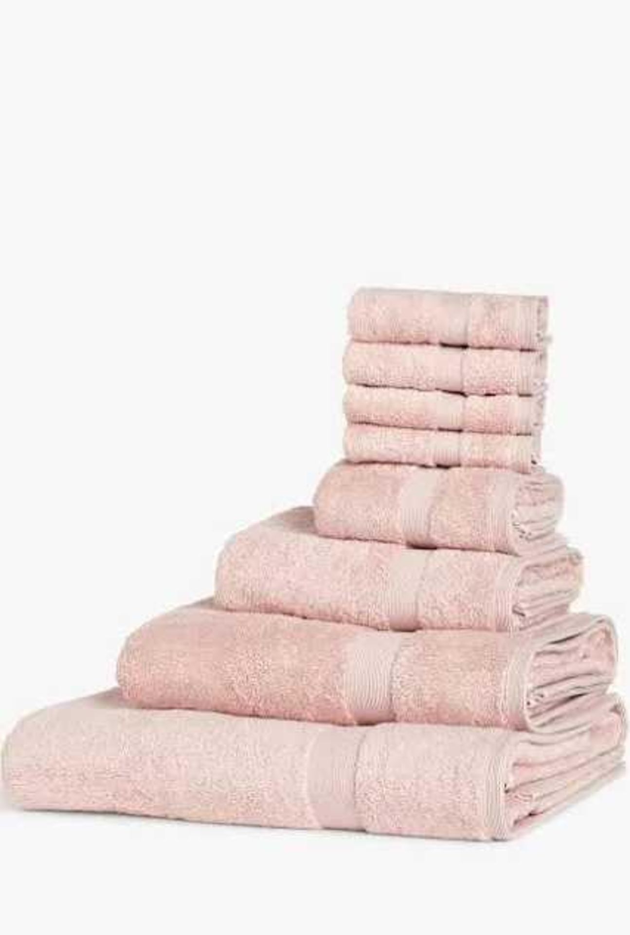 RRP £120 Box To Contain John Lewis Pink Bath Towels