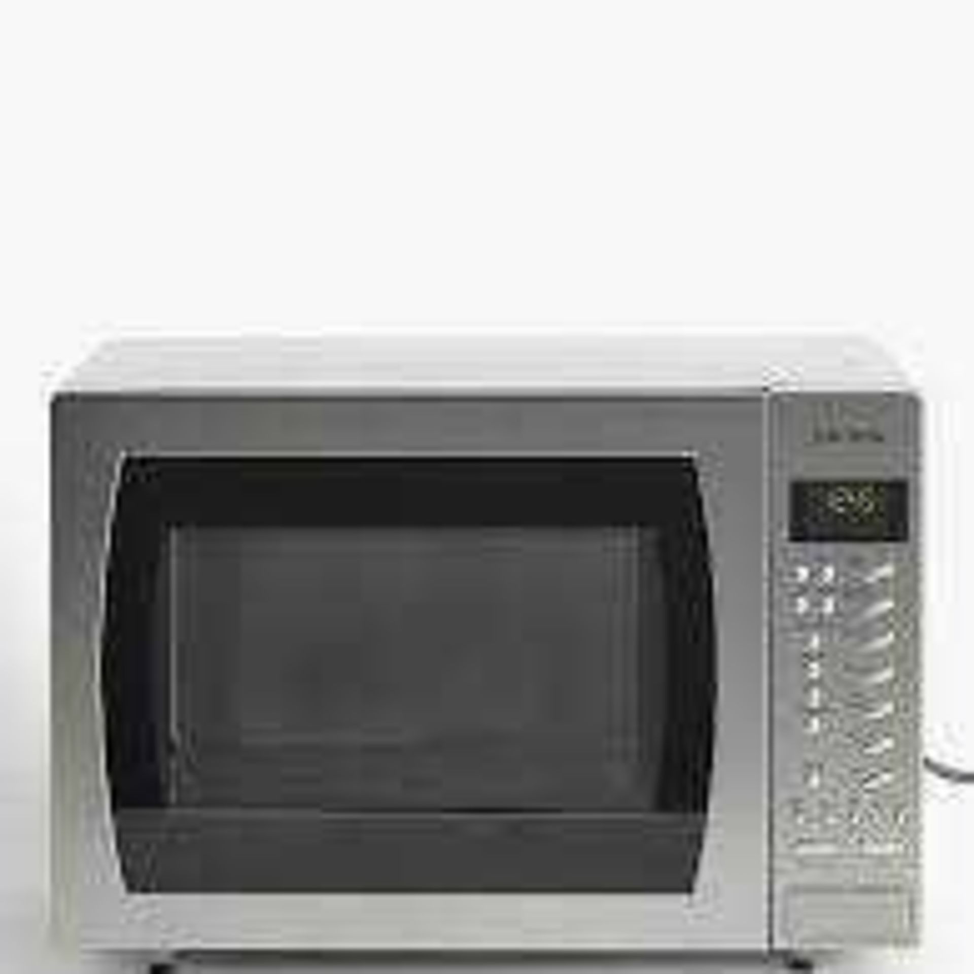 RRP £140 Unboxed John Lewis And Partners Silver And Black Microwave Oven