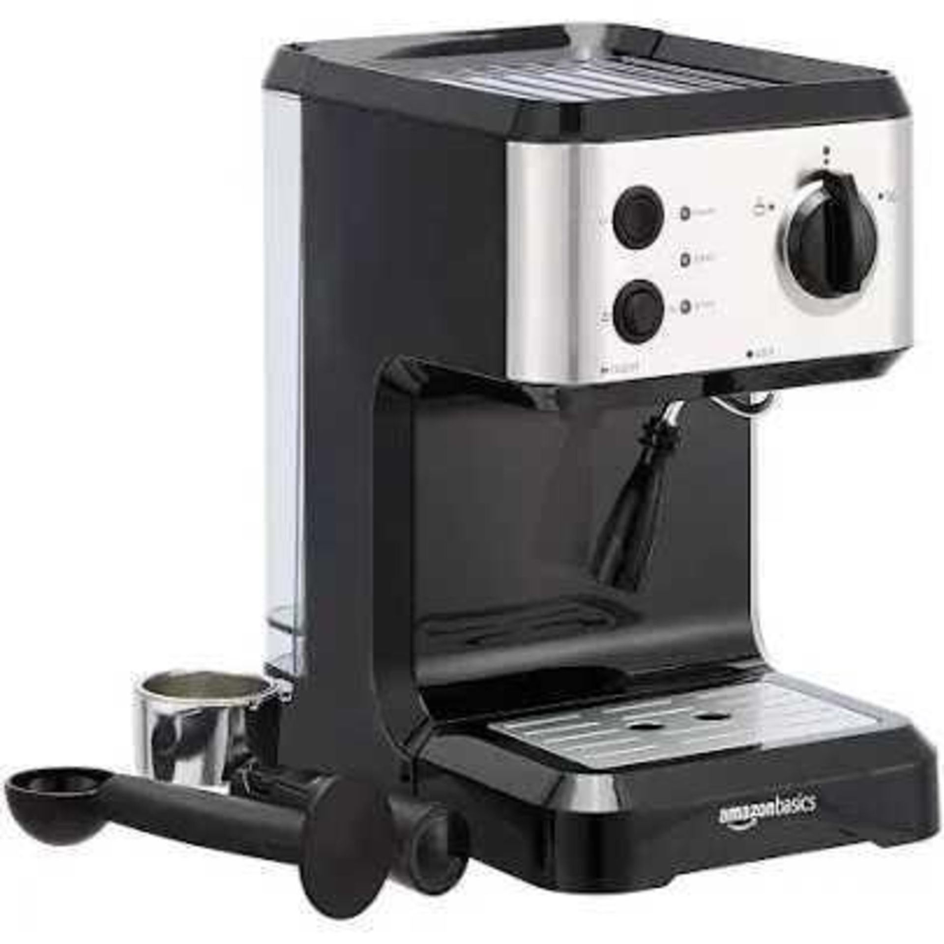 RRP £100 Boxed Brand New Amazon Basics Espresso Coffee Machine With Milk Frother - Image 2 of 3