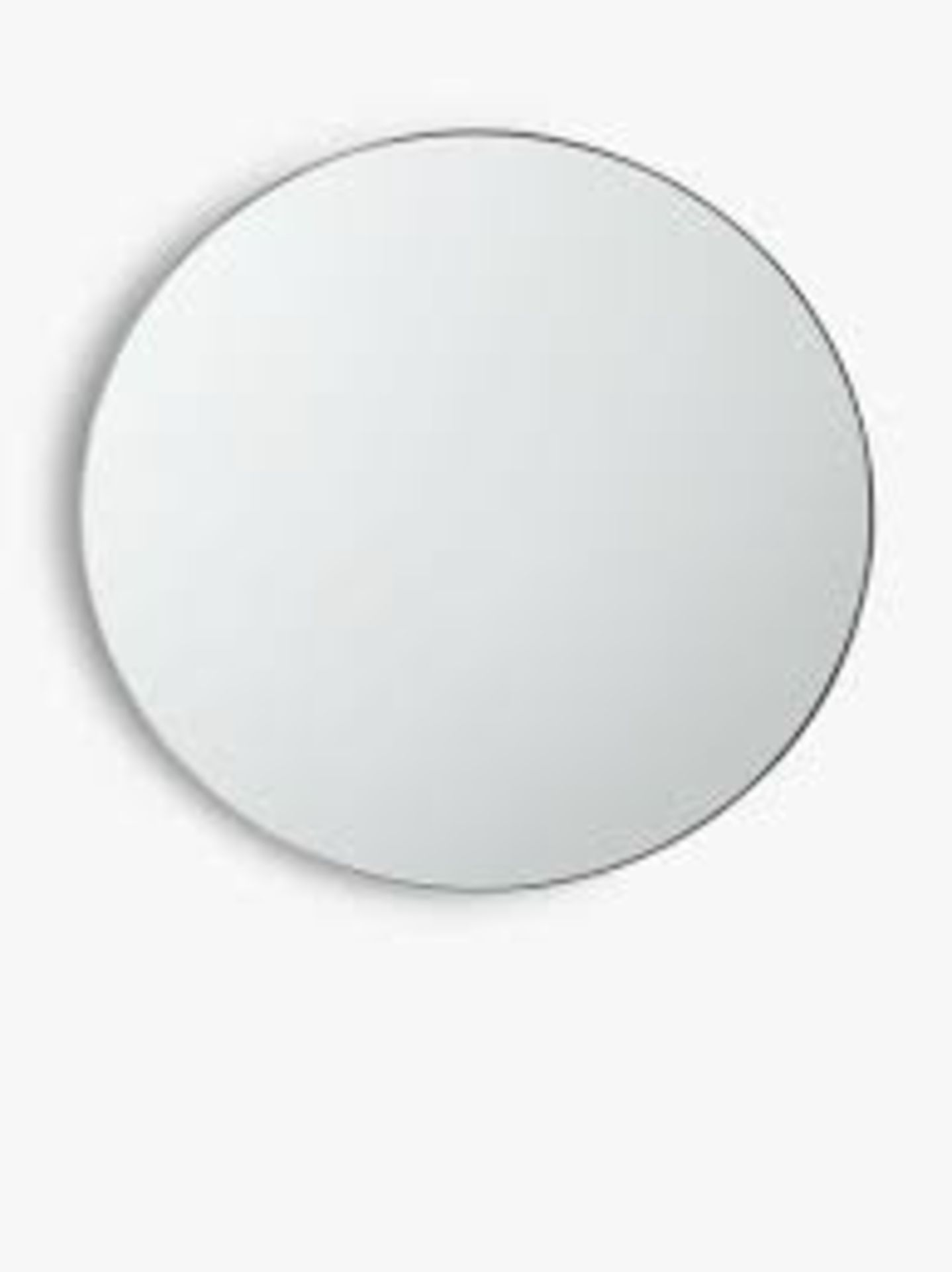 RRP £100 Boxed John Lewis 50Cm Silver Round Mirror