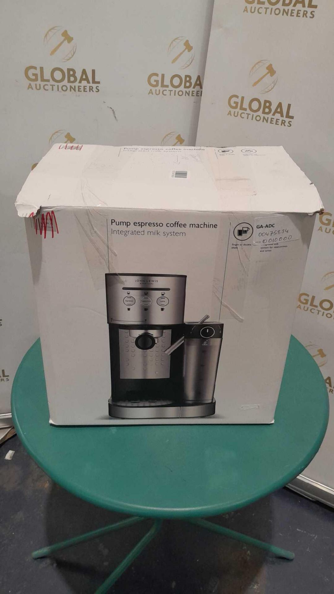 RRP £100 Boxed John Lewis Pump Espresso Coffee Machine - Image 2 of 2