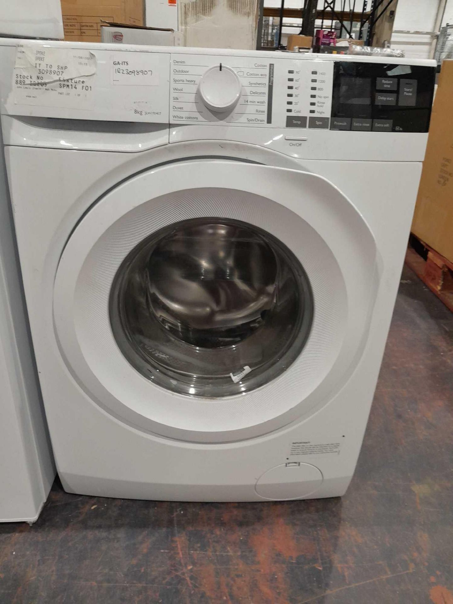 RRP £450 John Lewis Jlwm1417 8Kg Washing Machine